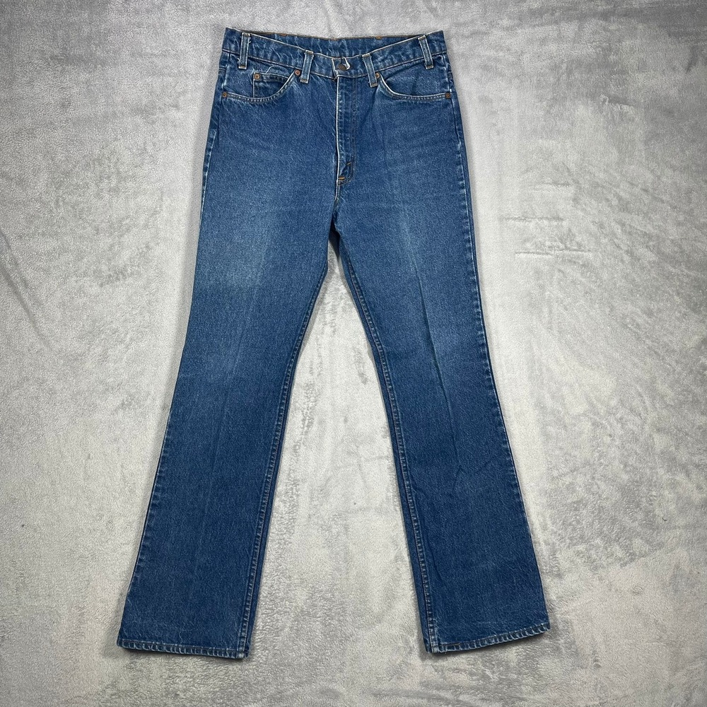 Vintage Levis 517 Bootcut Jeans Mens 31x33 Blue Vintage Made in USA Denim